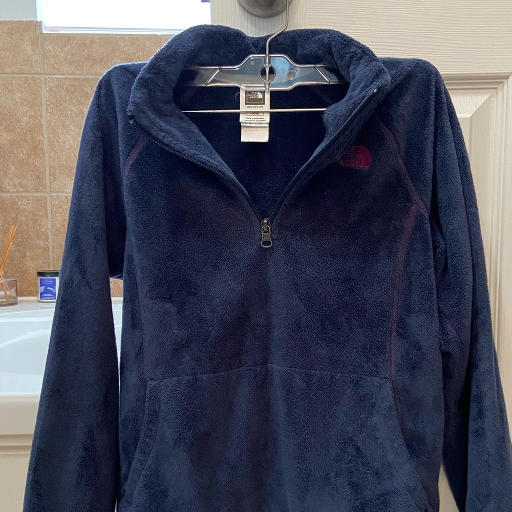 The North Face girls 1/4 zip fleece